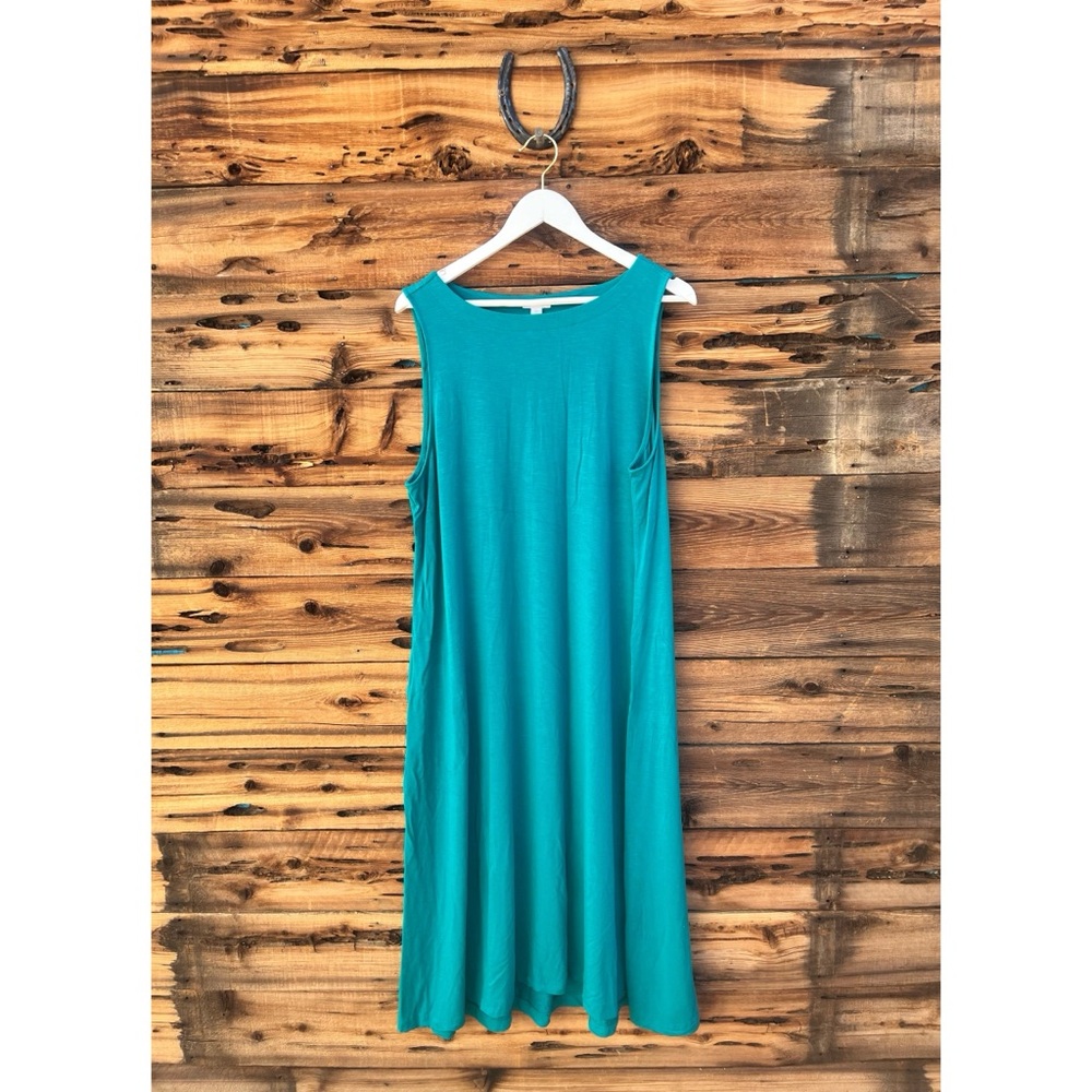 J.JILL | Teal Sleeveless Maxi Dress XL Petite